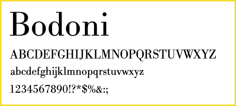 Bodoni