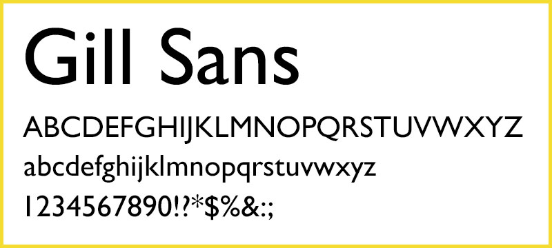 gillsans